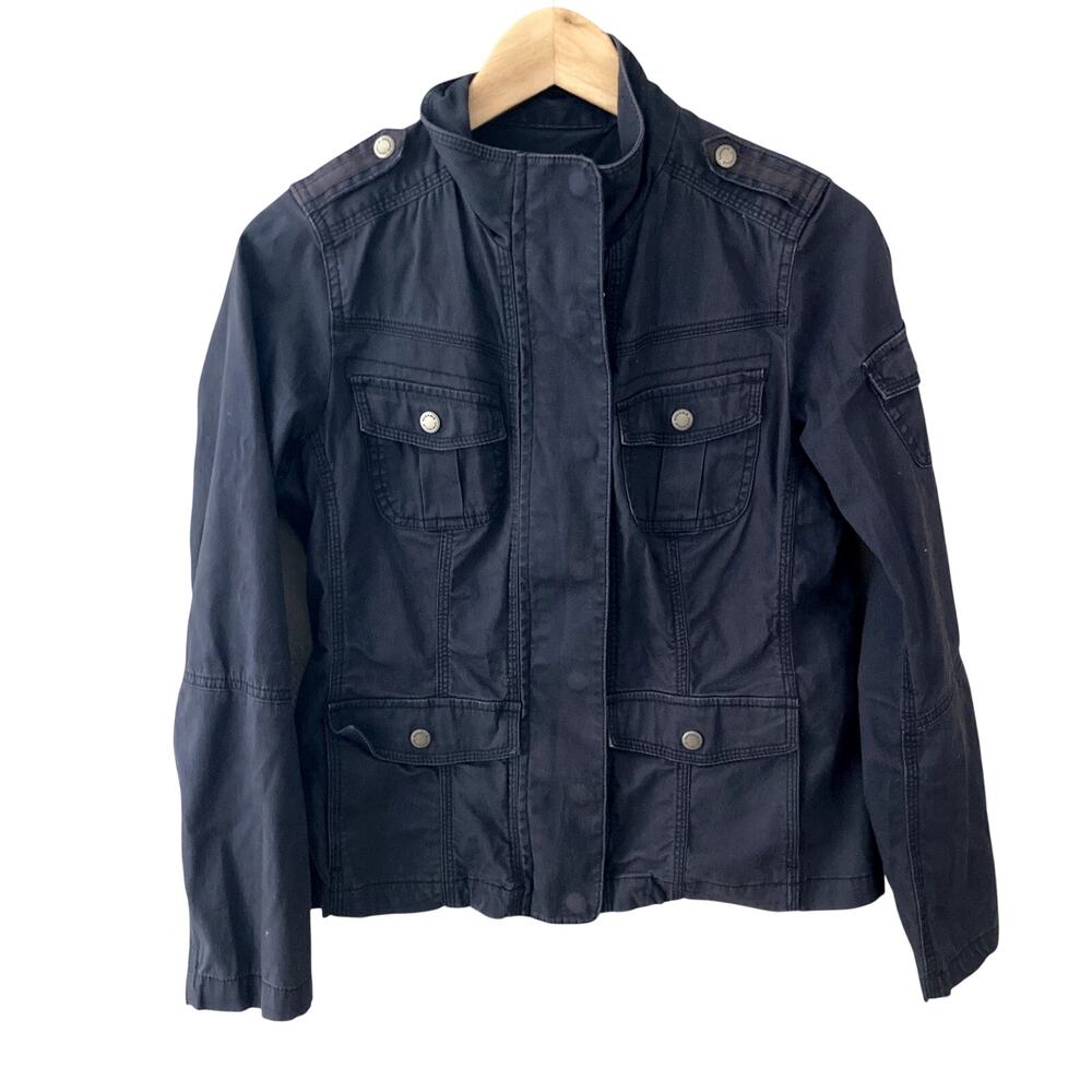Sonoma Utility Military Field Jacket Blue Small